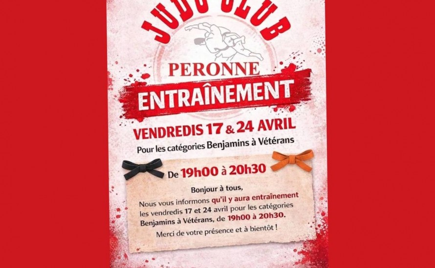 ENTRAÎNEMENTS VACANCES D'AVRIL