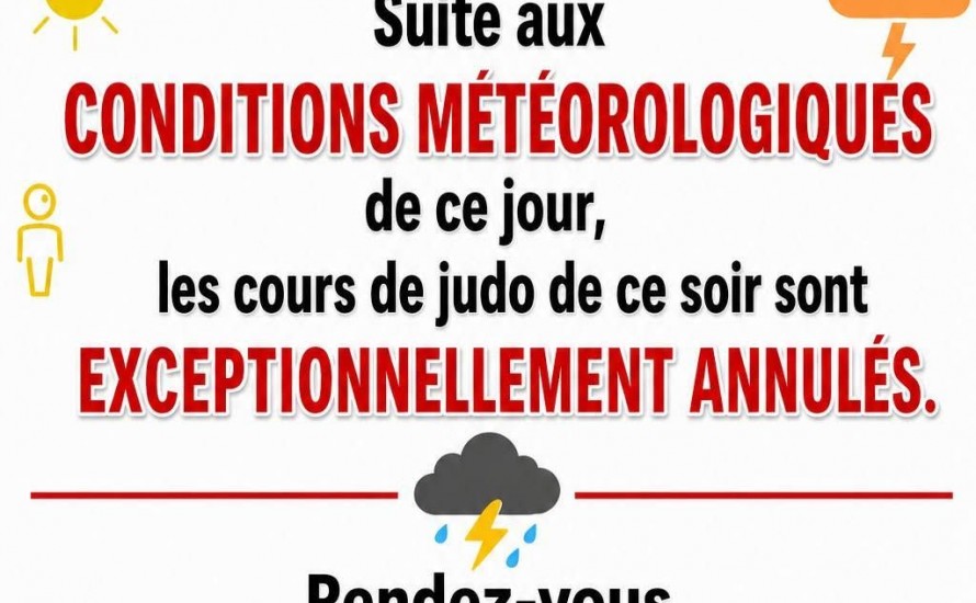 ANNULATION DES COURS DU VENDREDI 19 JUIN 2026