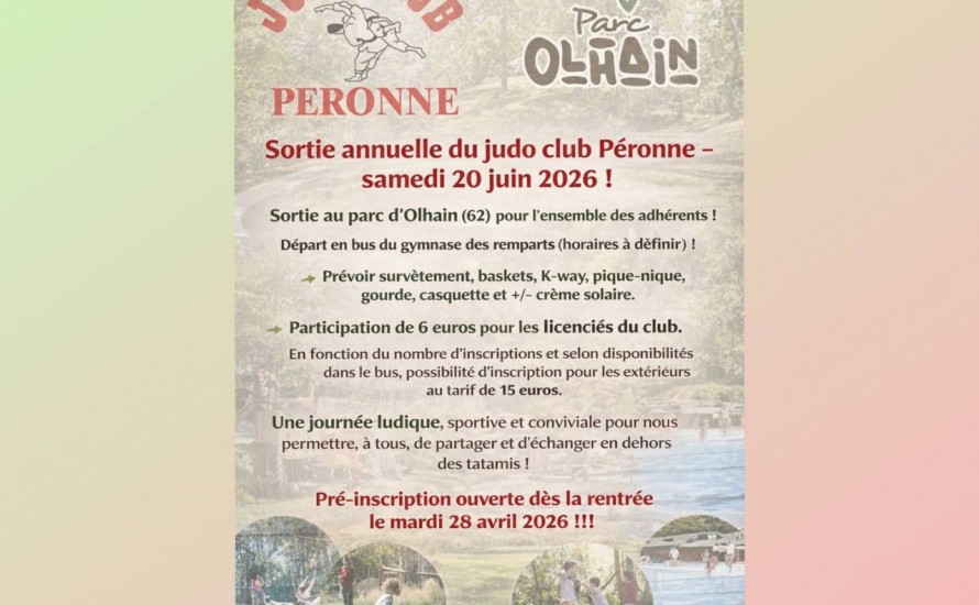 SORTIE ANNUELLE - 20 JUIN 2026