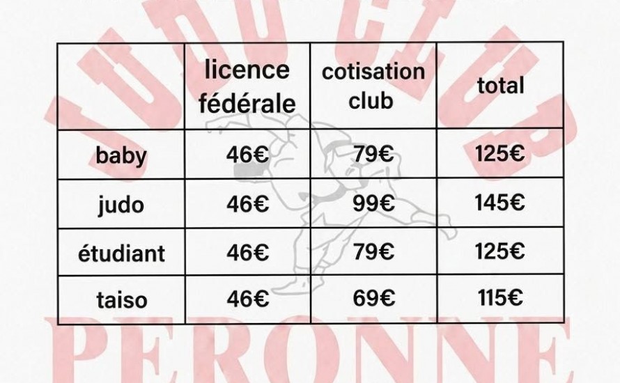 COTISATIONS 2026/2027